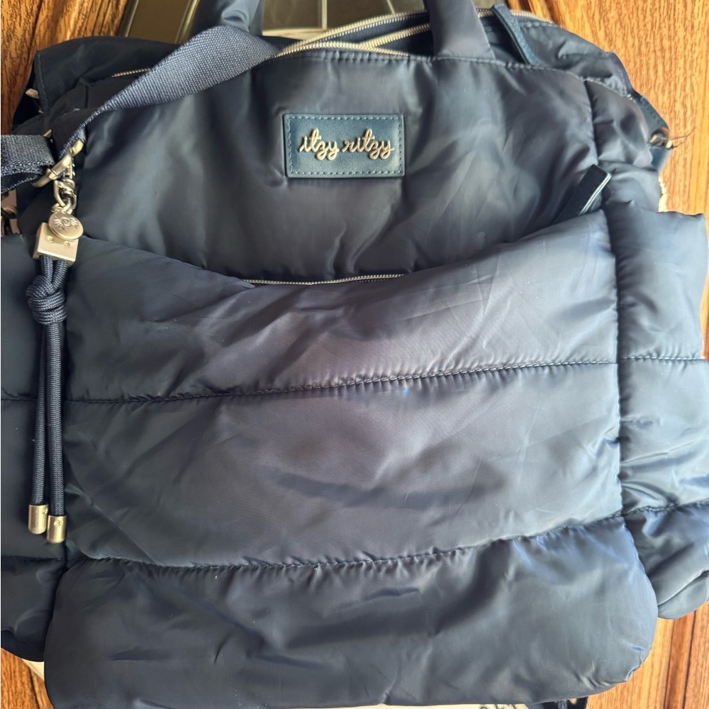 Navy Blue Puffer Bag